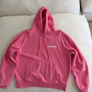Jacquemus Vibrant Pink Hoodie Sweater
